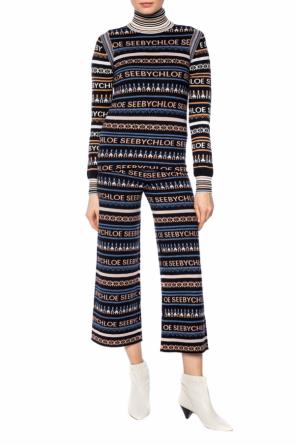 Embroidered bell-bottom trousers, zdjęcie 2 Embroidered bell-bottom trousers od See By Chloe